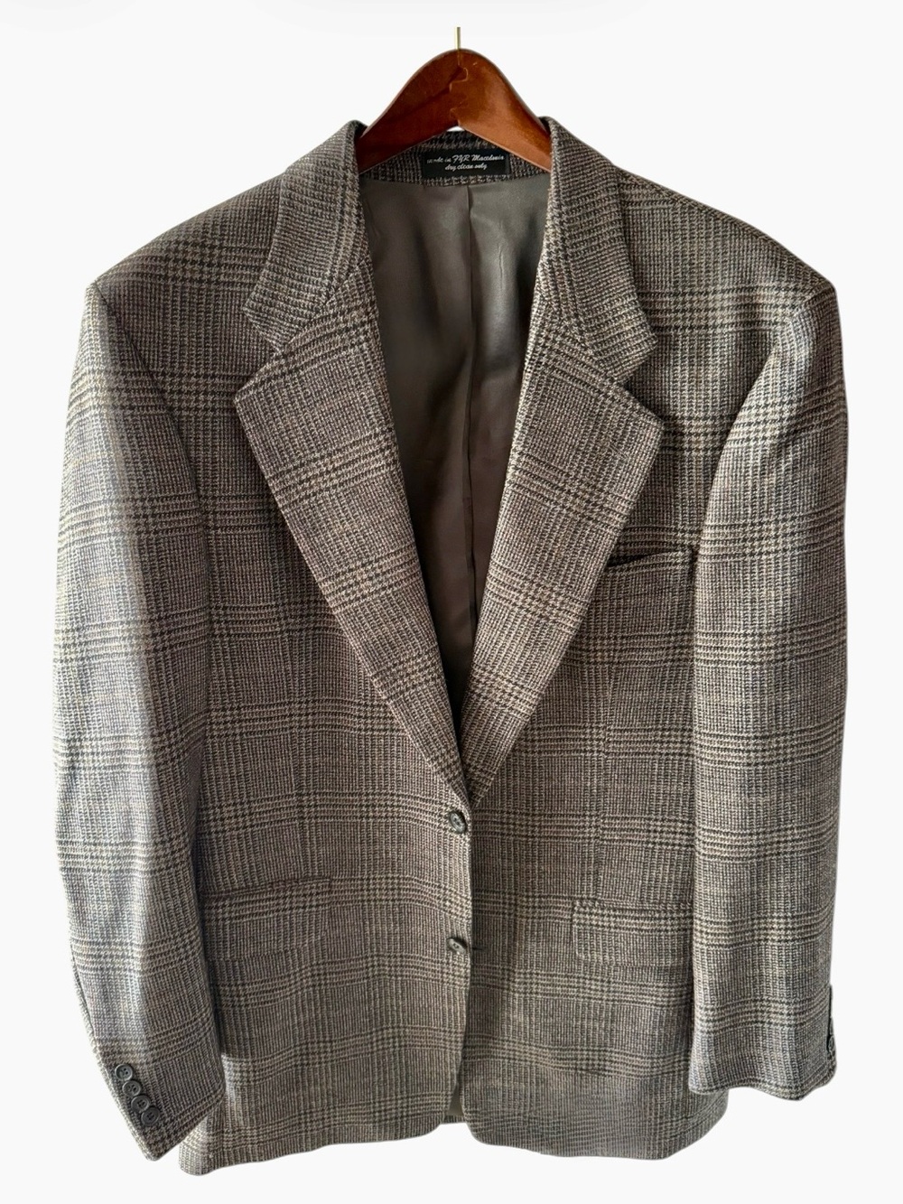 Vintage-Gianfranco Ferré Brown & Gray Glen Plaid Sport Coat